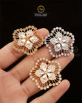 Stylish Flower adjustable Ring R-400