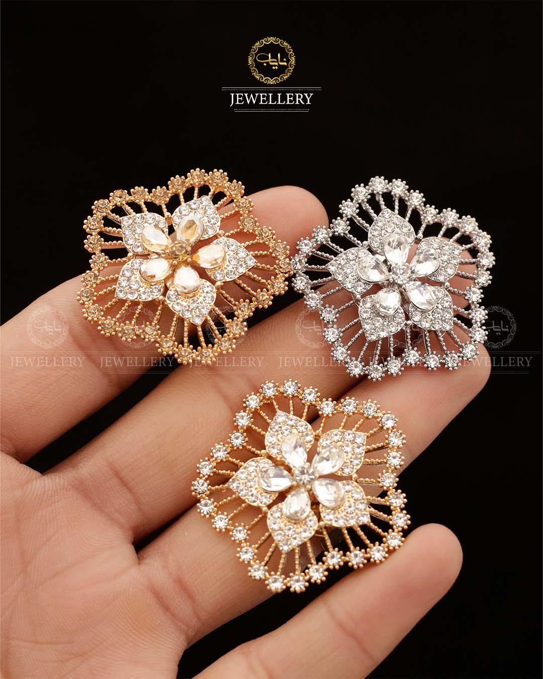 Stylish Flower adjustable Ring R-400
