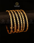 Indian Gold look 6 pcs bangles set BL-509