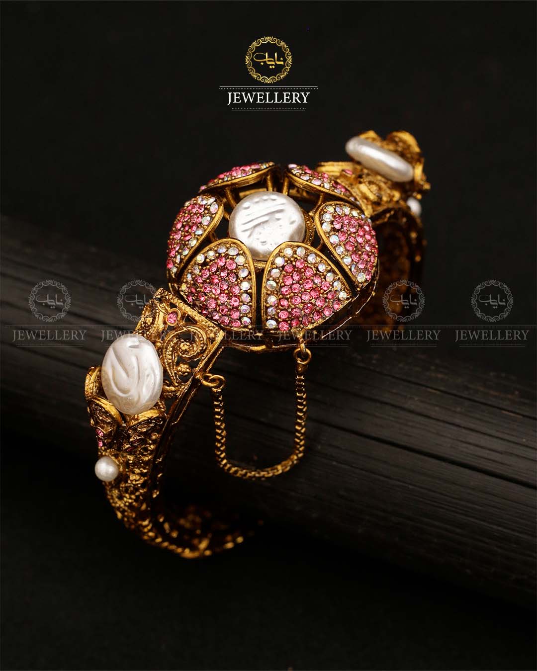 Turkish Mother Pearl Openable Bangles BL-517