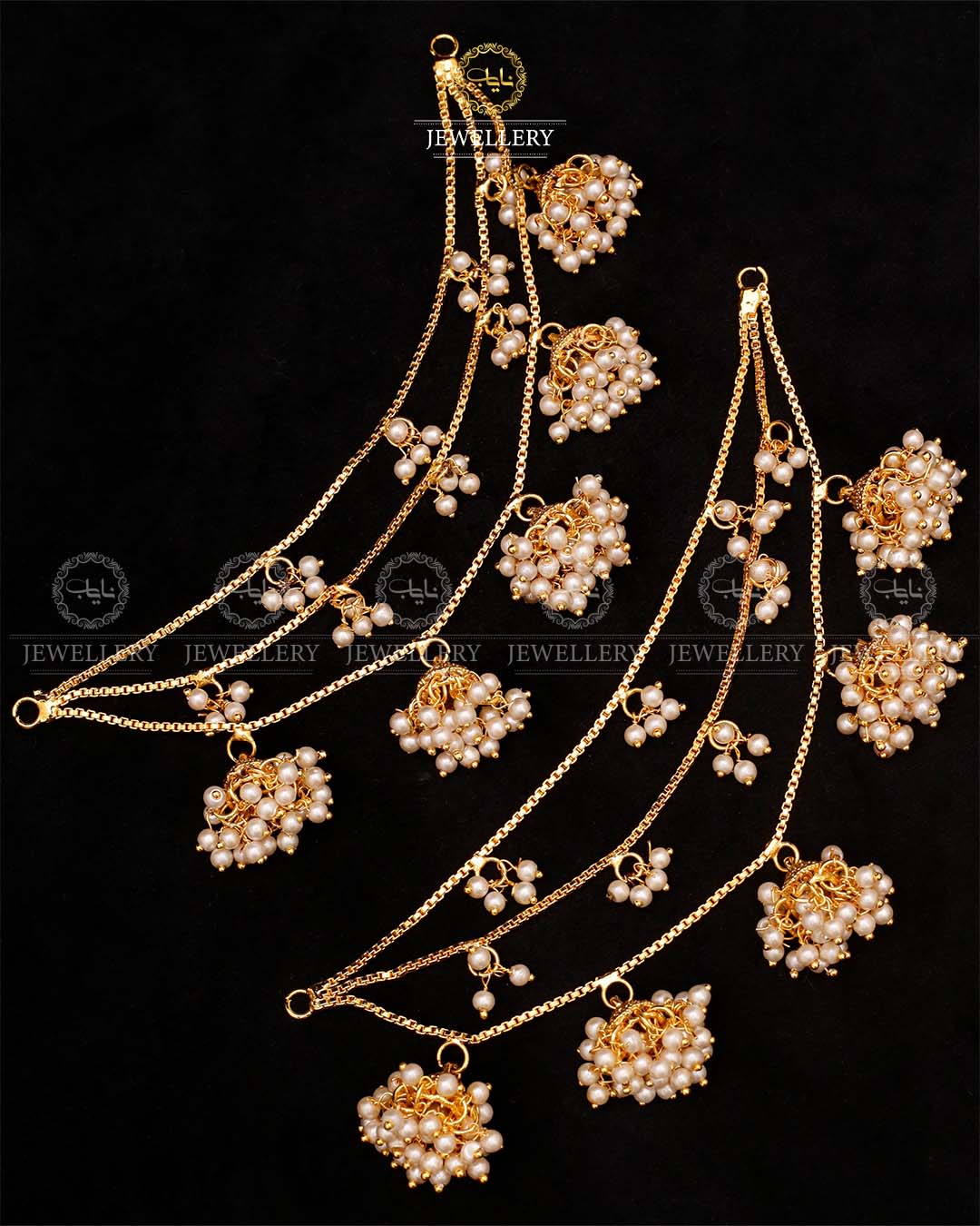 3 layers Earrings Jhumki Sahara-2602 Nayab Jewellery