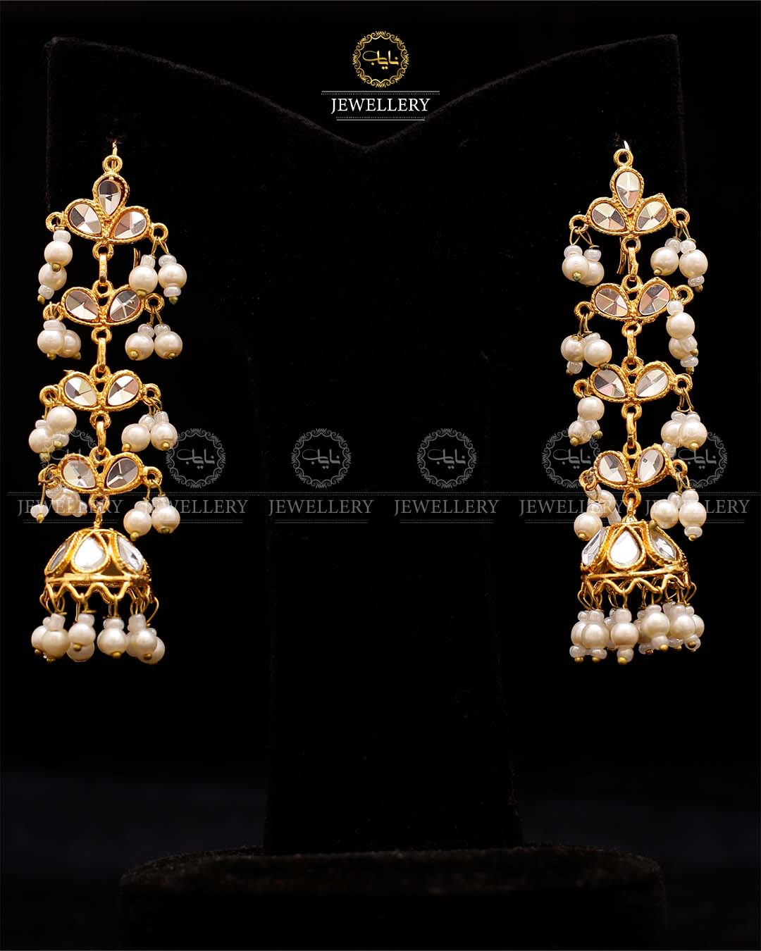 Kundan long Jhumki-2580 Nayab Jewellery