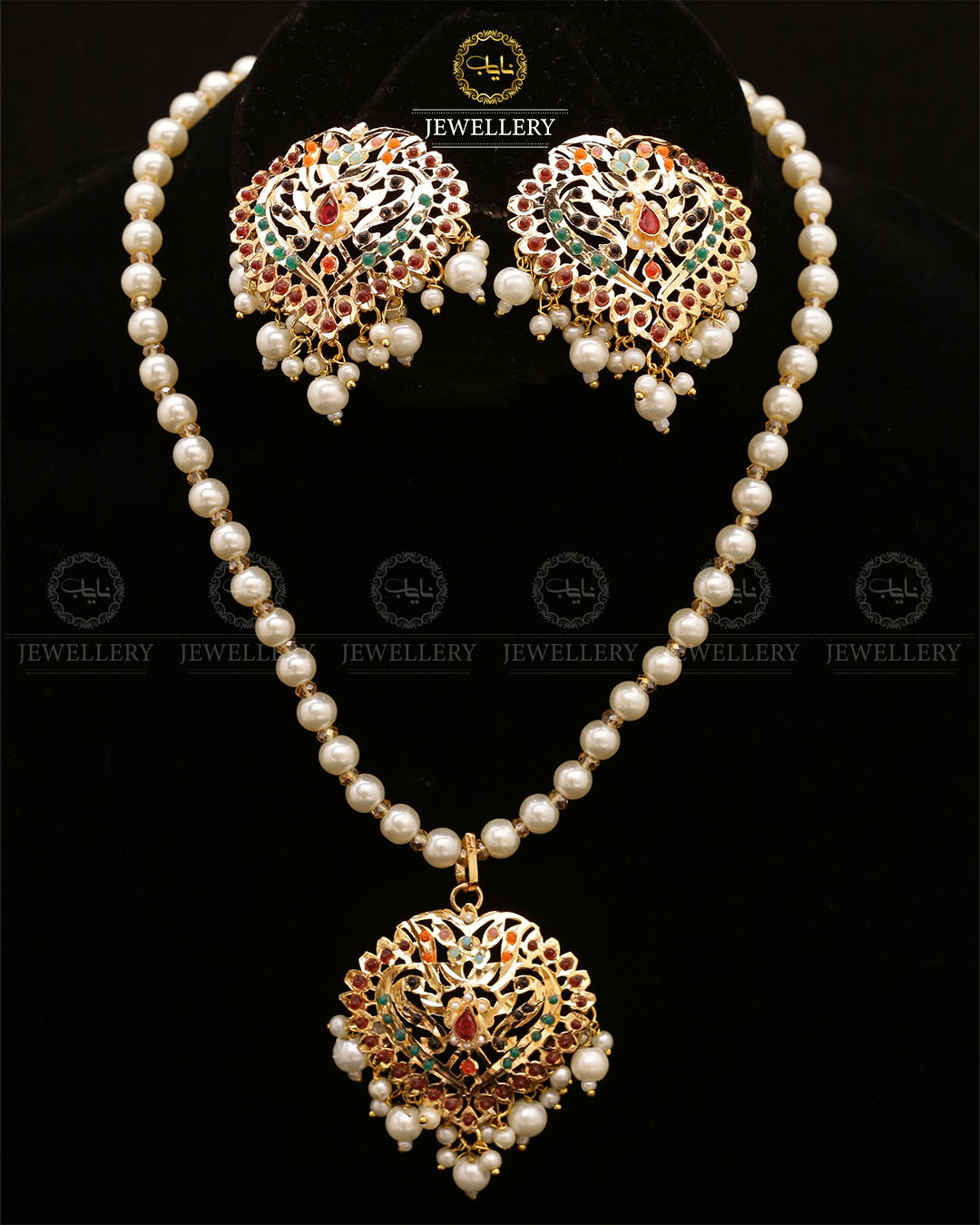 Hyedrabadi Pendant Set-2688 Nayab Jewellery