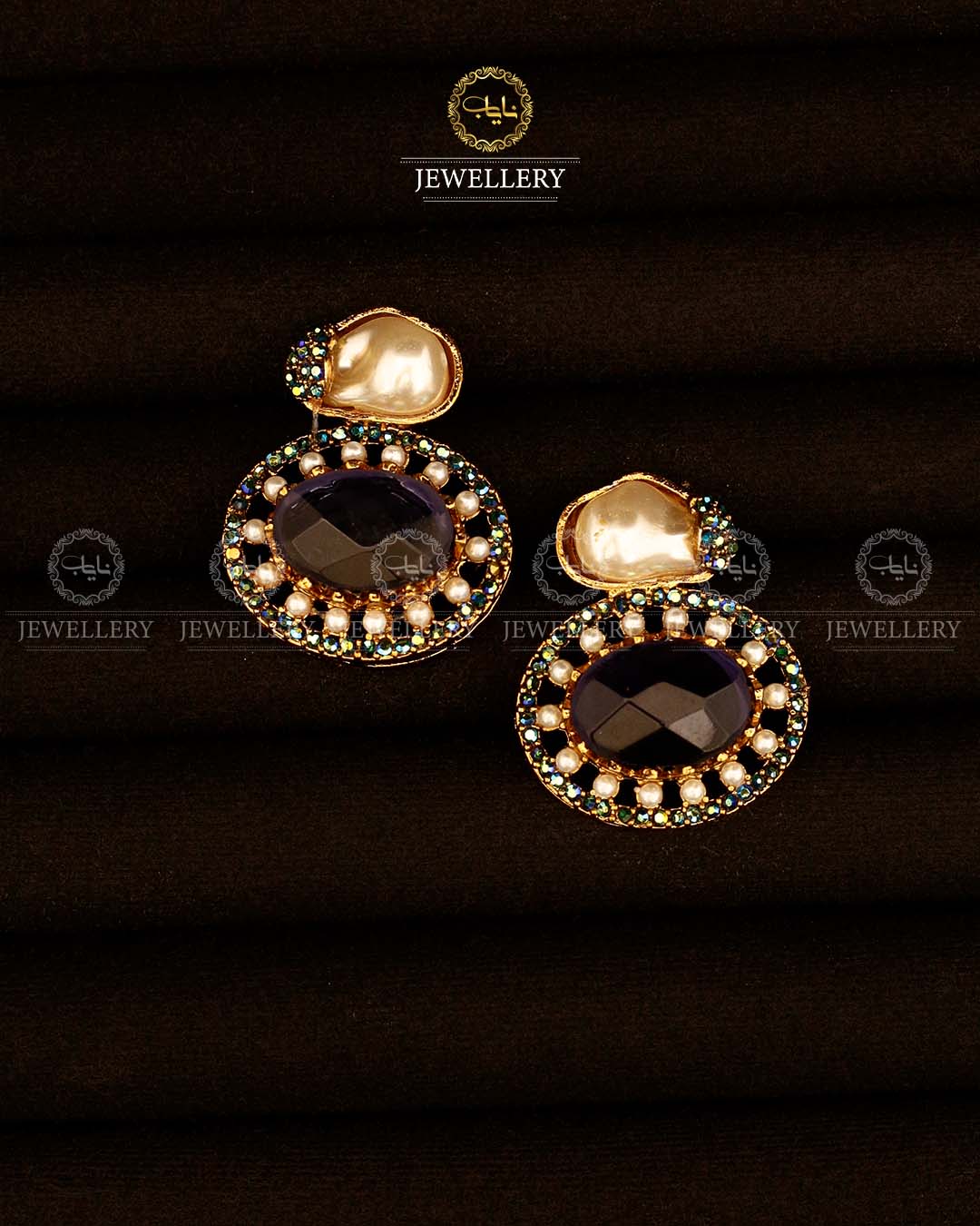 Turkish mother pearl Studs-2948