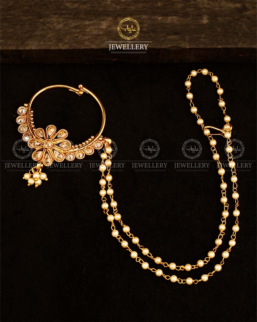Indian Kundan Nose ring-2950