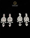 Egyptian Earrings NJ-1759-Silver Nayab Jewellery
