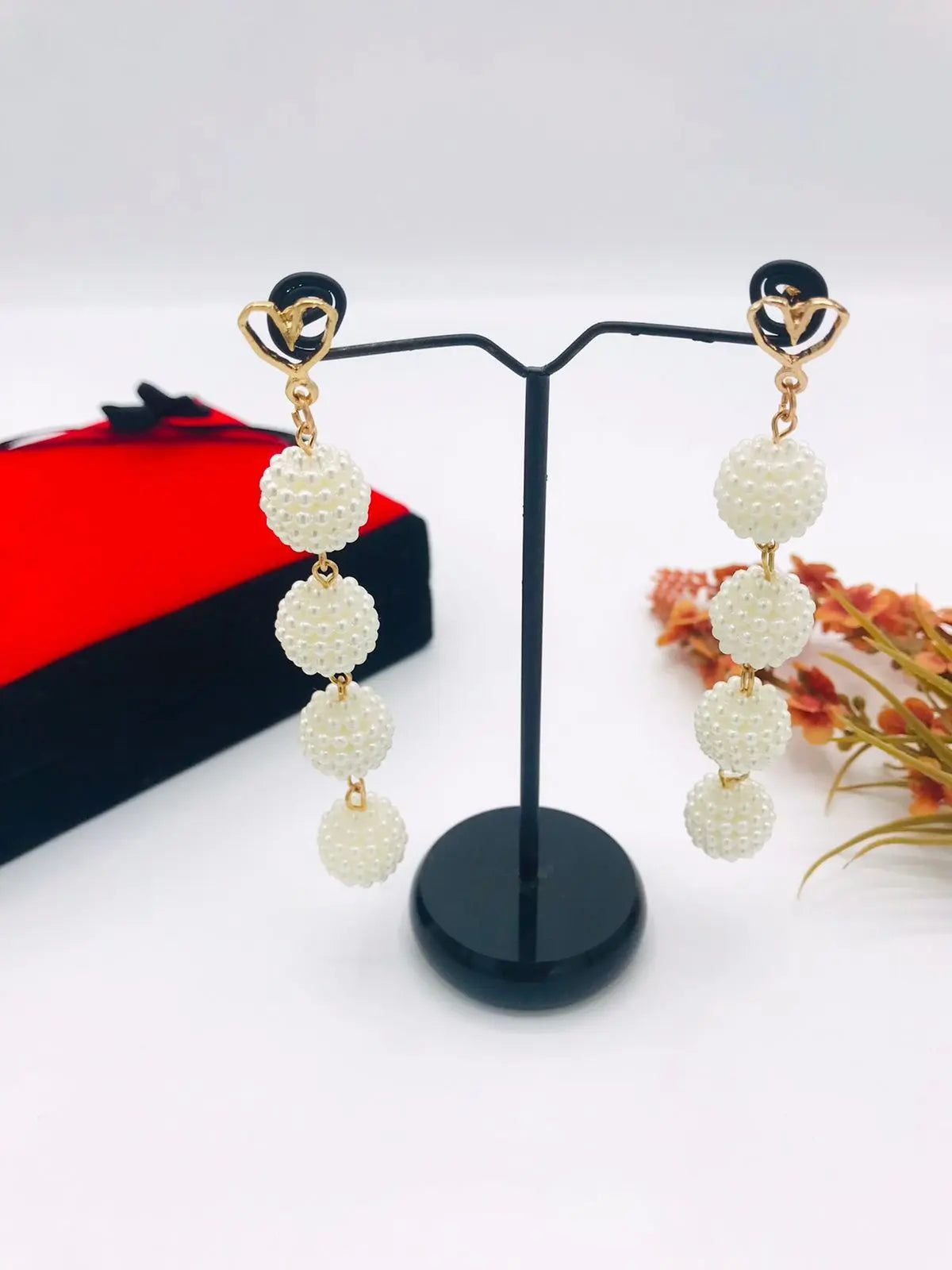 Pearl Long Earrings